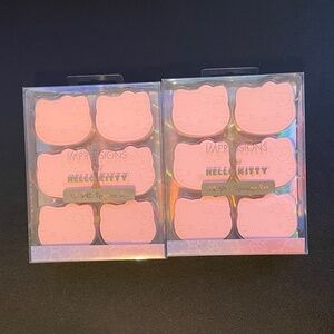 NWT IMPRESSIONS VANITY HELLO KITTY HEAD MAKEUP BEAUTY SPONGE SET - LOT OF 2